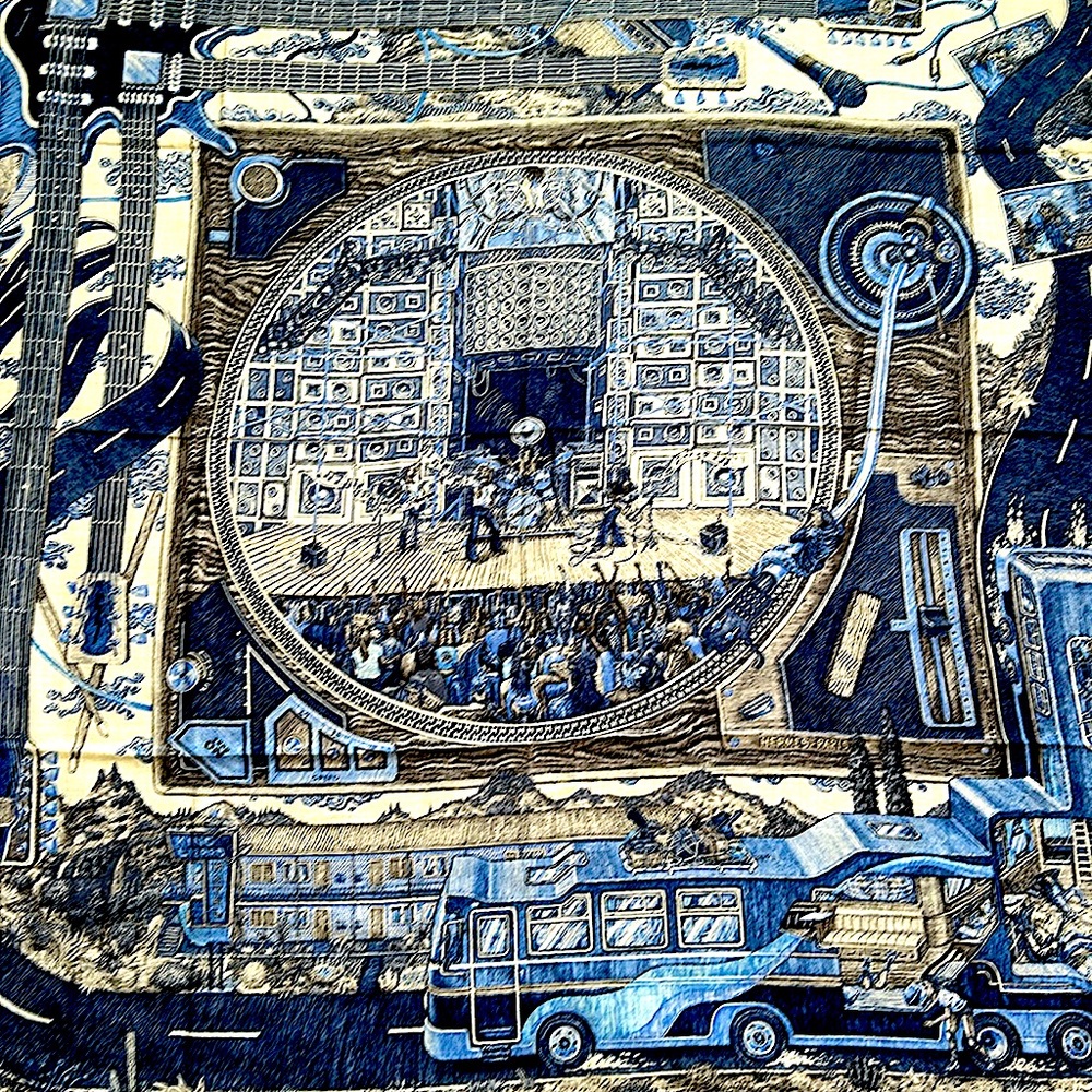 Authentic HERMES Cashmere/Silk Scarf